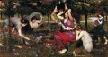 Flora et les zephyrs femme grecque John William Waterhouse